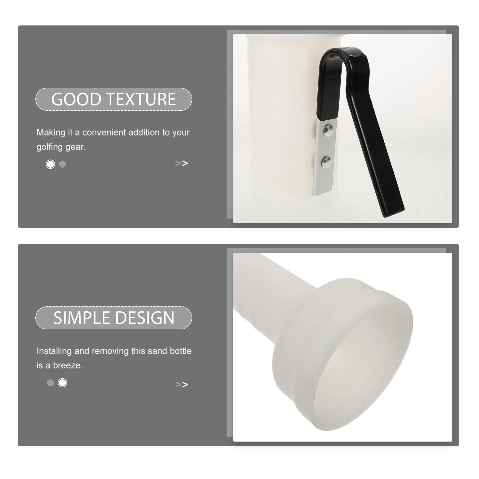 

Cart Sand Bottle Sturdy Plastic No Drilling Mount Divot Repair Tool Universal Fit Golf Cart Accessories Sand Bottles Golf Course