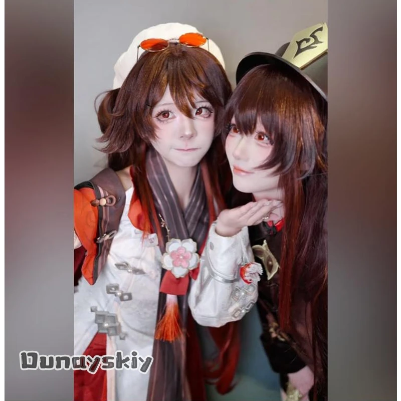 

Костюм для косплея Hu Tao из Genshin Impact в древнекитайском стиле, тематический костюм призрака, униформа для аниме-игр, костюм для косплея на Хэллоуин