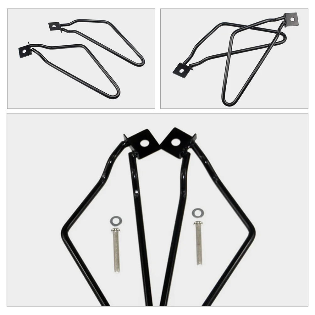 

1 пара монтажных кронштейнов для седельной сумки для мотоцикла, железная опора, держатель боковой сумки, защитный кронштейн, аксессуары для мотоциклов