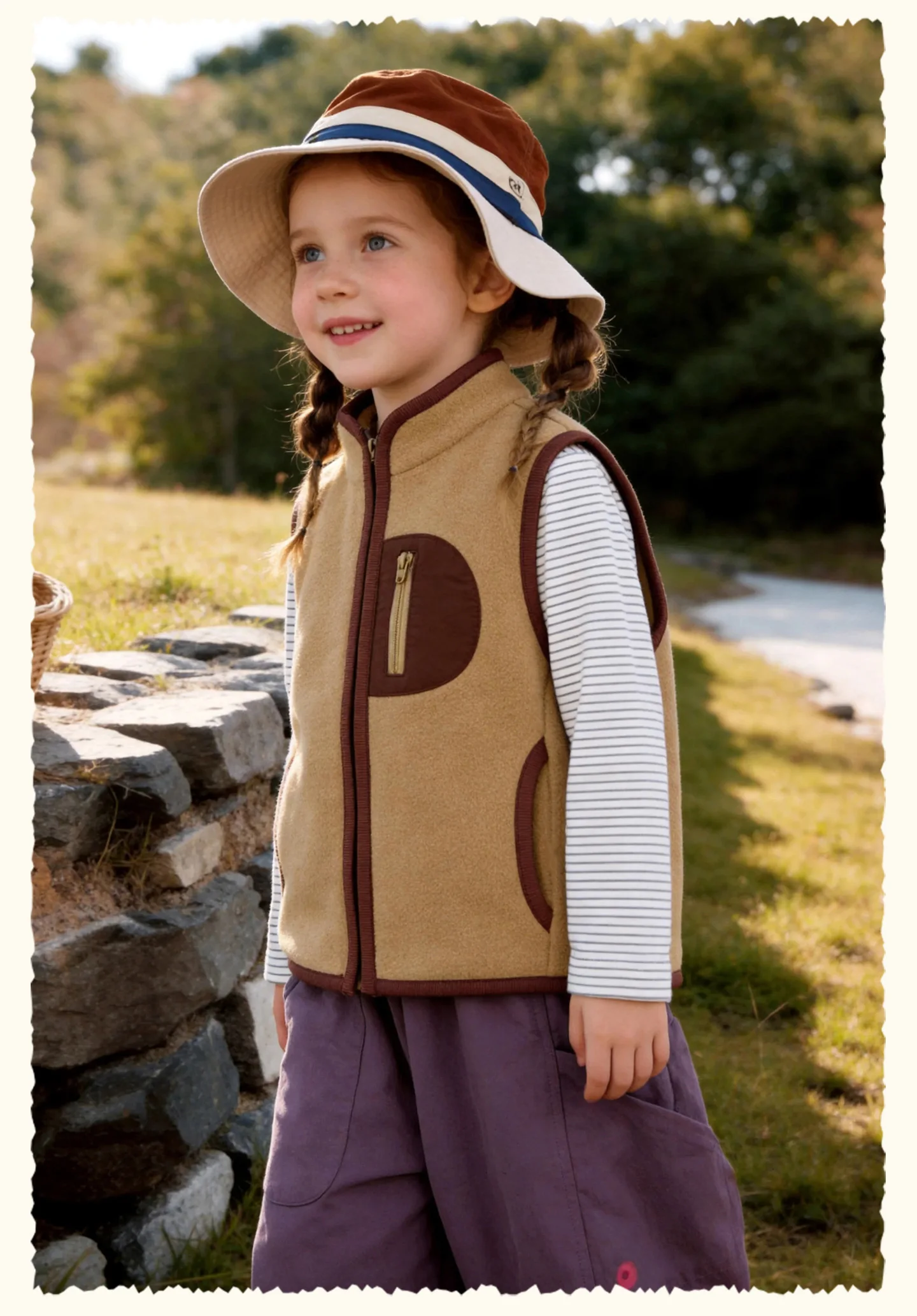 Amila 2026 Herbst Neue Kinder-Polarfleece-Weste Vielseitig Warm Farbblock Weich Bequem Gemütlich Stilvoll Tägliche Mode-Weste – Detail 11