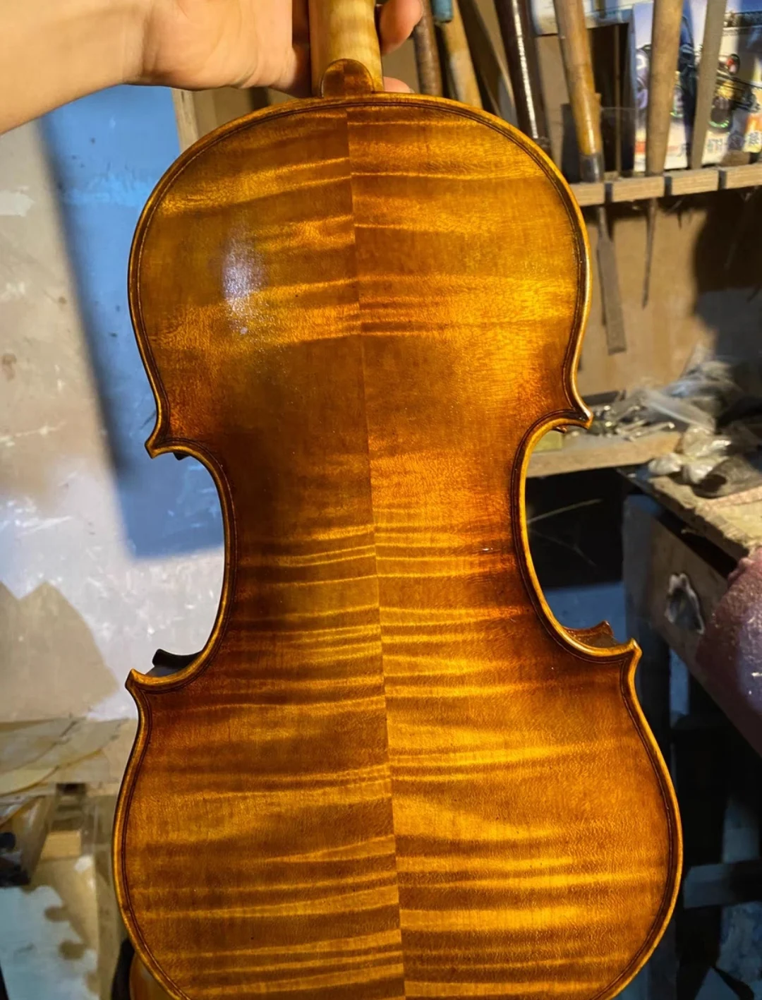 Antonio Stradivarius Handmade Violin 4/4 3/4 1/4 1/2 바이올린 ك retro Oil Varnish Professional violin with case bow free shipping