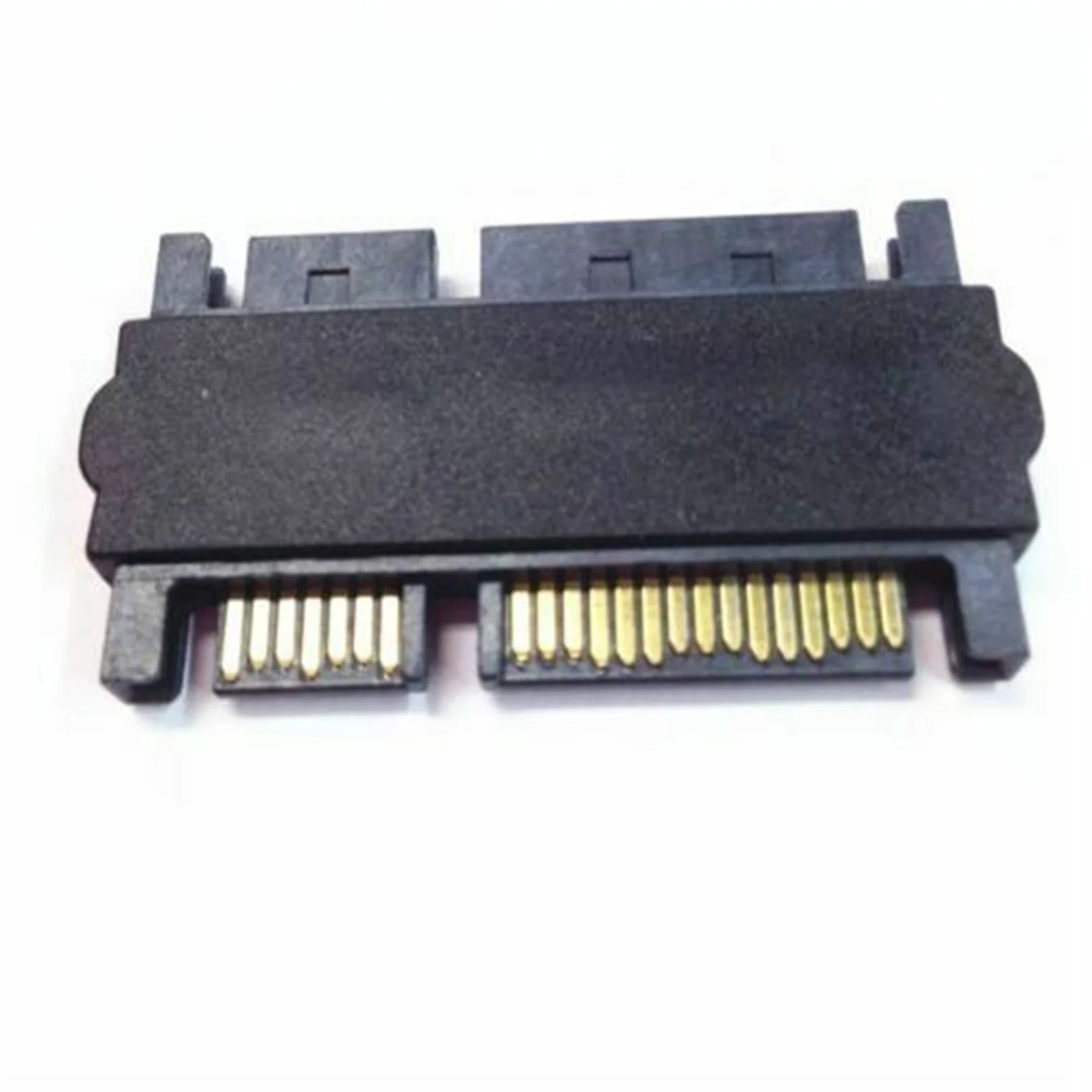 SATA Male to SATA Male Adapter Converter 22Pin SATA 7Pin+15Pin Male to Male SATA Straight Adapter For Hard Drive Connector Black