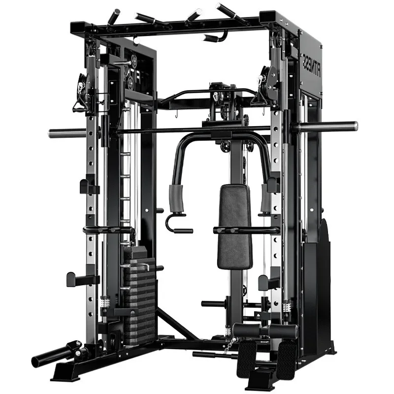 Home Gym Smith Machine Cable Crossover Weightlifting Sports Training