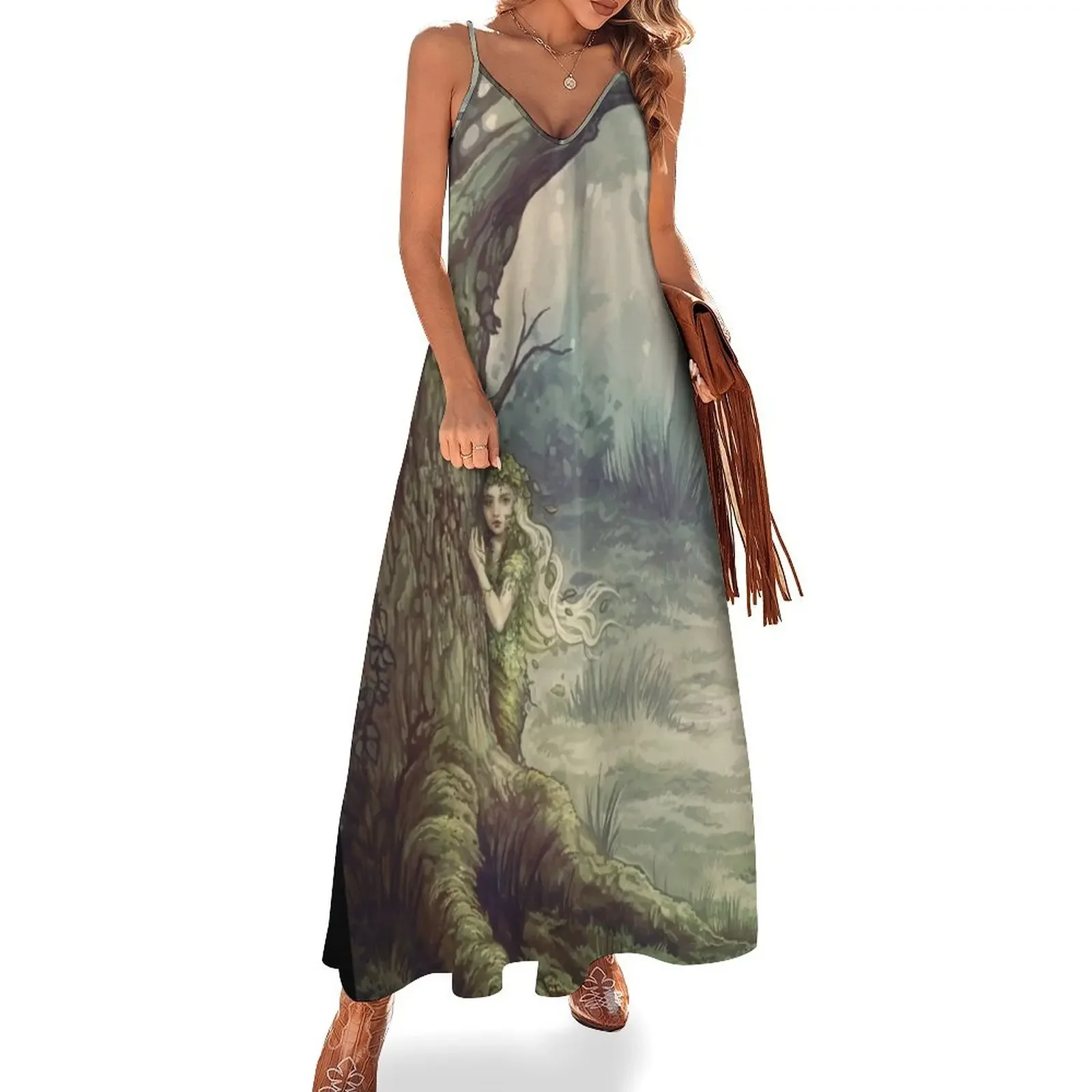

fey in the woods Sleeveless Dress summer dress daily clothes for women