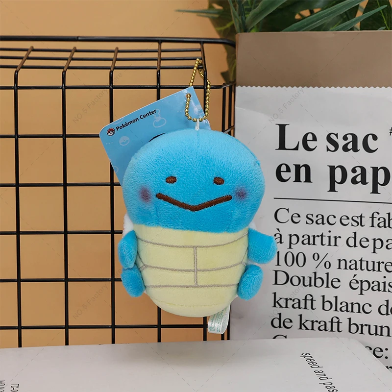 6 Stile Pokemon Gengar Eevee Bulbasaur Squirtle Charmander Plüschpuppe Rucksack-Anhänger Schlüsselanhänger Stofftier Halloween-Geschenk – Detail 5