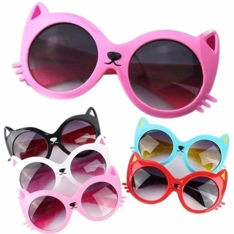 Mädchen Junge süße Katze Anti-UV-Brille Brille Kleinkind Baby Cartoon Sonnenbrille für Kinder Kinder