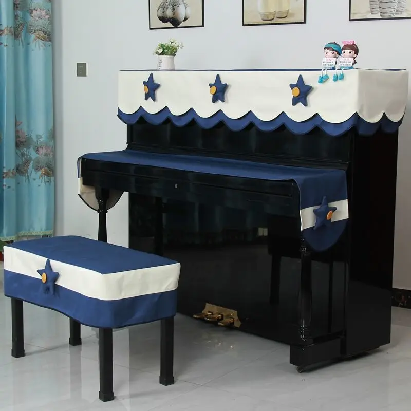 2025 Creative American Piano Dustproof Cover Full Cover Electric Piano Top Half Cover DustCover Cute Cartoon Piano Cover LH257
