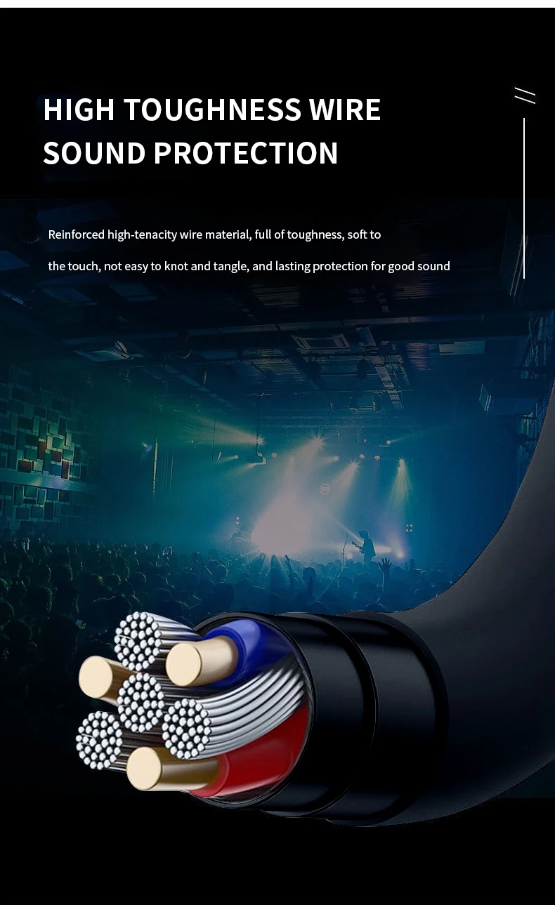 Universal In-Ear-Kopfhörer mit Kabel, hochwertiges Headset, 3,5-mm-Ohrhörer, In-Ear-Kopfhörer für Smartphone, Computer, integriertes Mikrofon – Detail 4