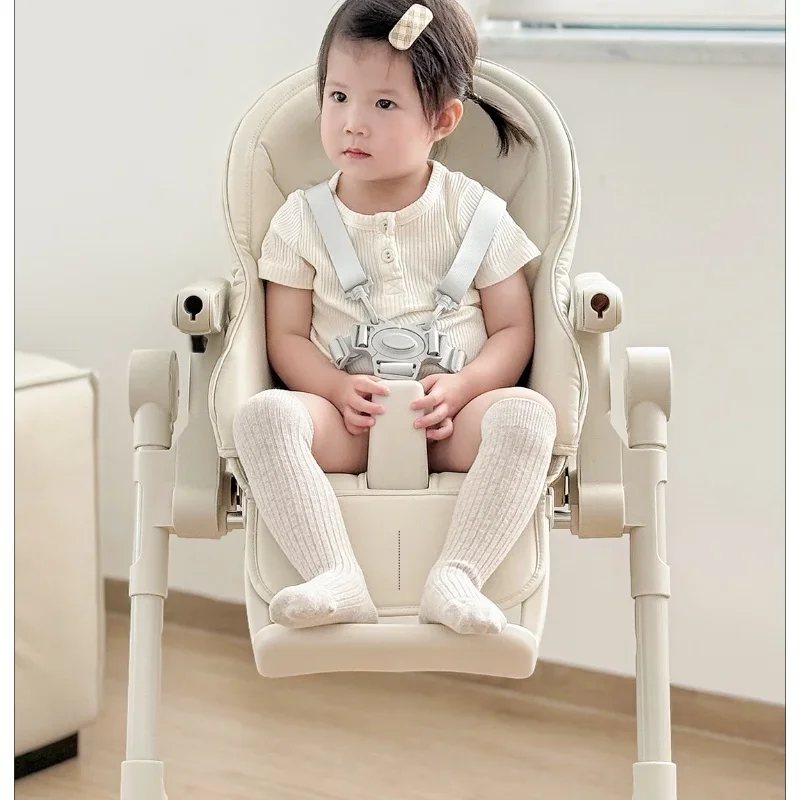 Babyviva-silla alta plegable de altura ajustable para bebé, mueble multifuncional con mesa para comer, para crecimiento de niños, para uso doméstico