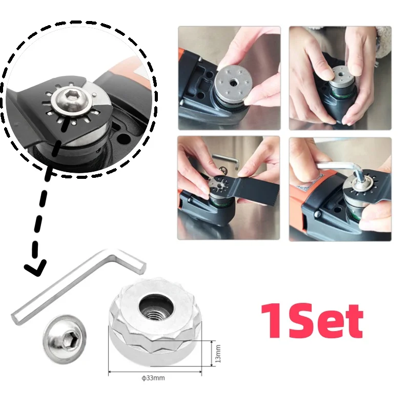 1 Set Converter For Starlock Adapter Tool Star Lock System Power Tools Oscillating Saw Blade Adapter Easy To Install Hand Tools