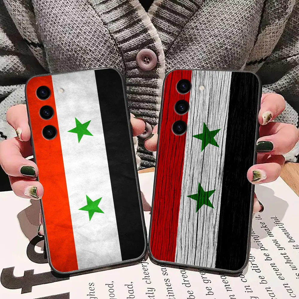 S-Syrian Flag Phone Case For HUAWEI HONOR 90 20 X9A X8 X7A X7 9X 8X LITE Y9 Y7A Y7 Y6P P30 P20 NOVA 9 8I 7I 3I 2I Case Funda