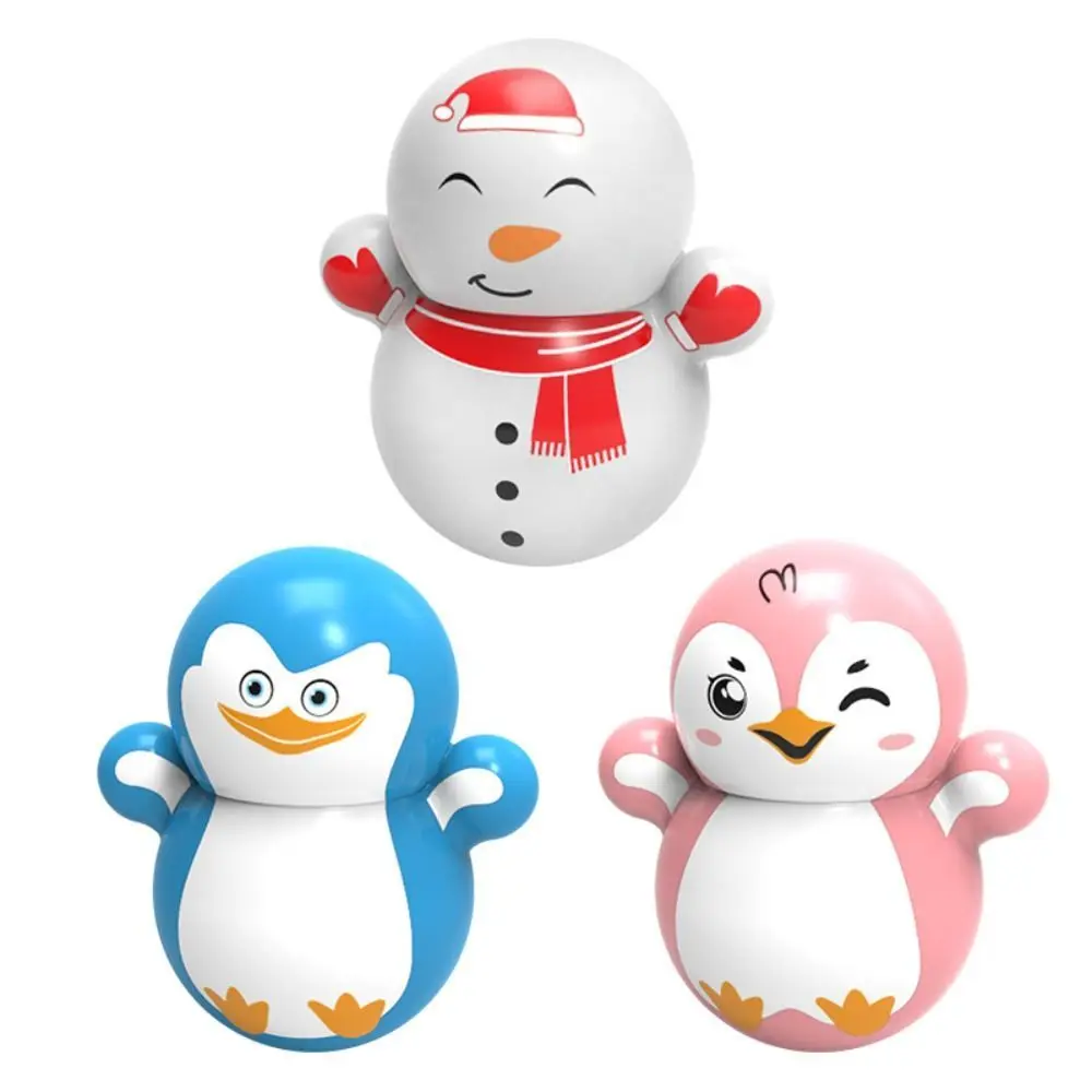 Decompressie Stress Verlichten Grappen Pinguïn Gags Desktop Speelgoed Sneeuwpop Tumbler Kerst Ornamenten Mini Tumbler Pinguïn Tumbler