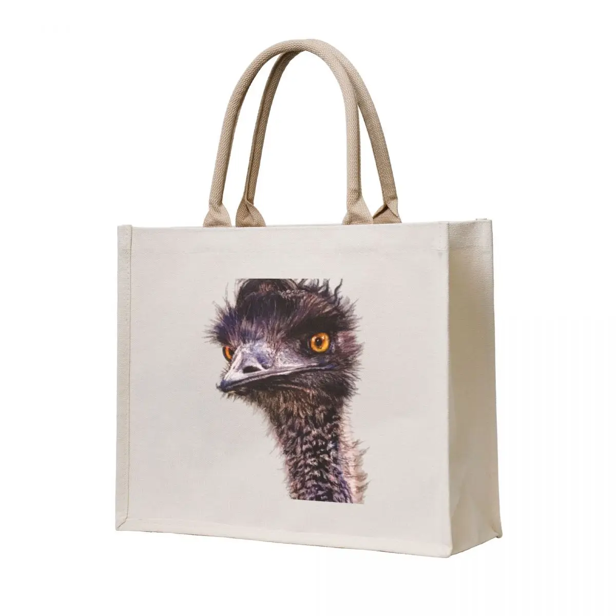 

Funny Curious Ostrich| animal decor Tote Bag Shopper handbag ecological bags shopper bag women canvas shoping bag