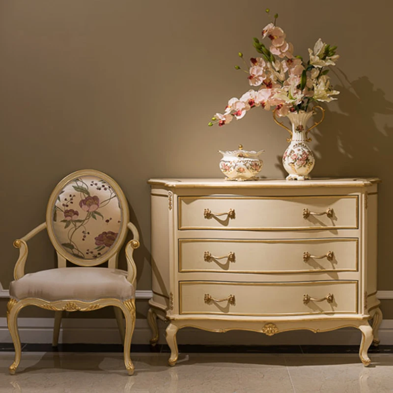 

!@Classical Home Furniture Lounge Chair High Quality Luxury Solid Wood Living Room Accent Chair