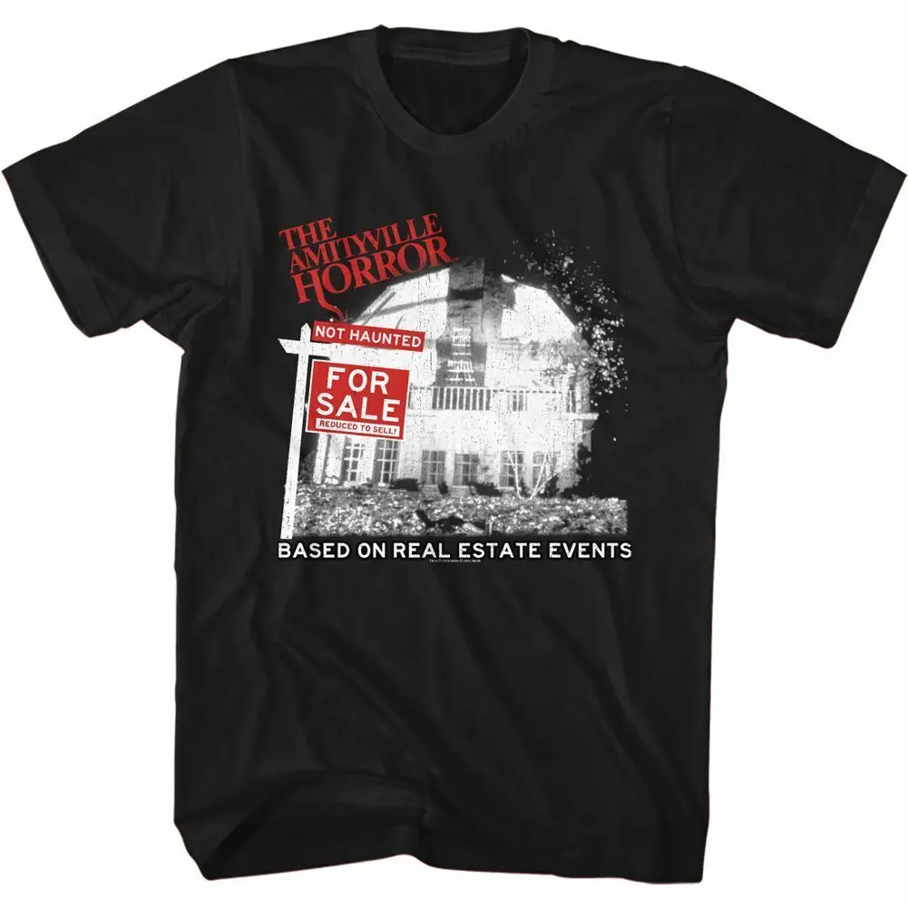 Amityville Horror For Sale Black Adult T Shirt