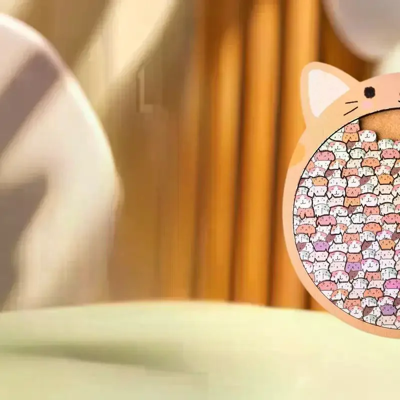 لعبة ألغاز خشبية آسر كيتي؛ أداة تعليمية مسلية؛ خيار مثالي لهدايا عيد الميلاد #5