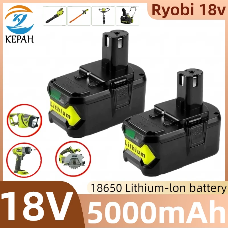 

4,0-12,8 Ач для RYOBI 18 В аккумулятор P108 18 В One + Plus аккумулятор 18 В литий-ионный электроинструмент P104 P107 RB18L50 RB18L20 P108