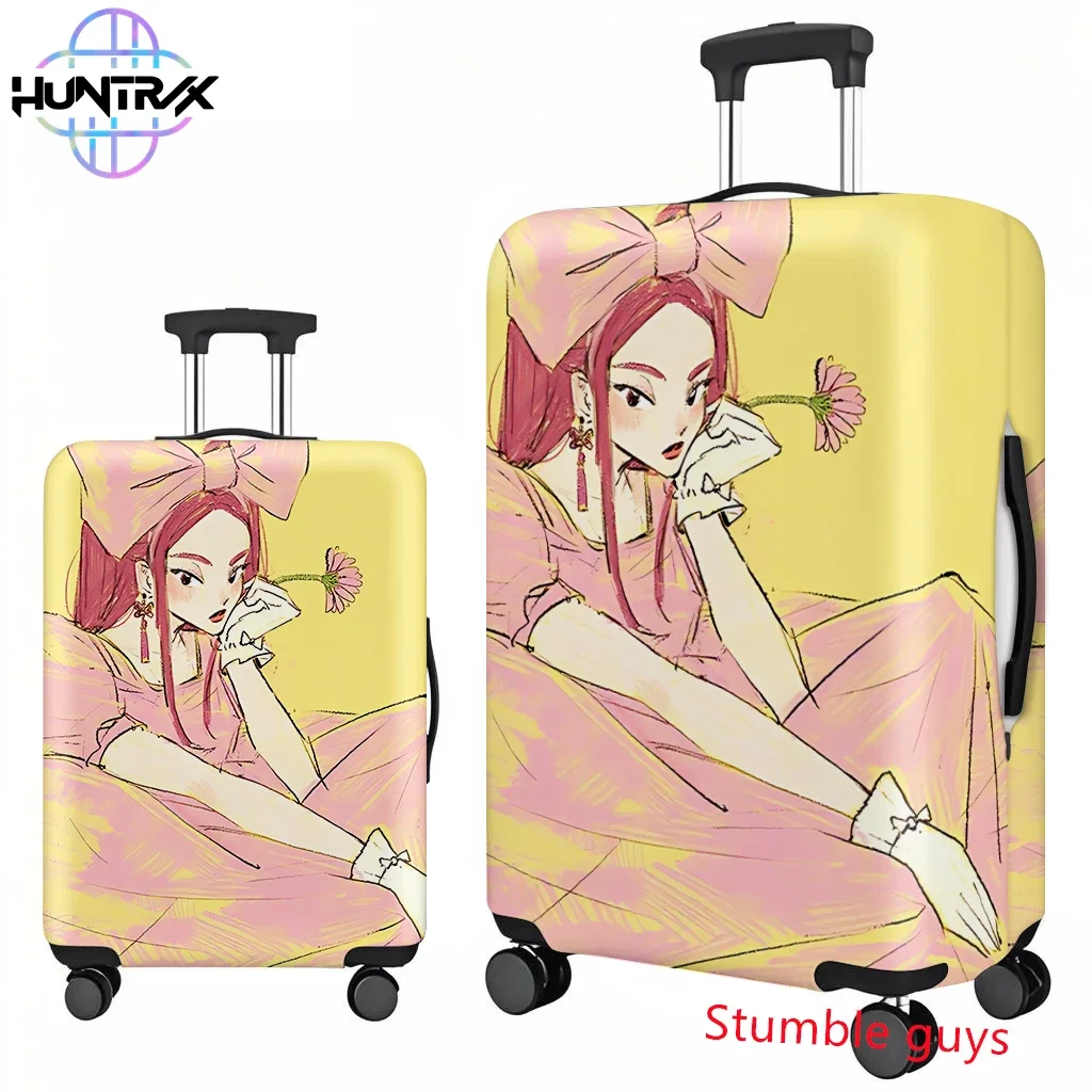 애니메이션 Kpop 악마 사냥꾼 여행용 수하물 커버는 18-32인치 여행가방 보호 장치에 적합합니다.