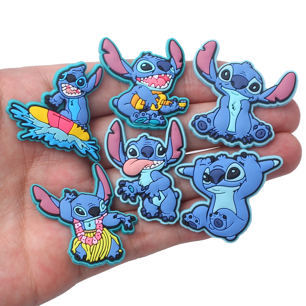 1pcs Stitch Snow White Cartoon series Shoe Charms Accessories Shoe Decorations Fit Wristband Classic Clog Charms Party Present