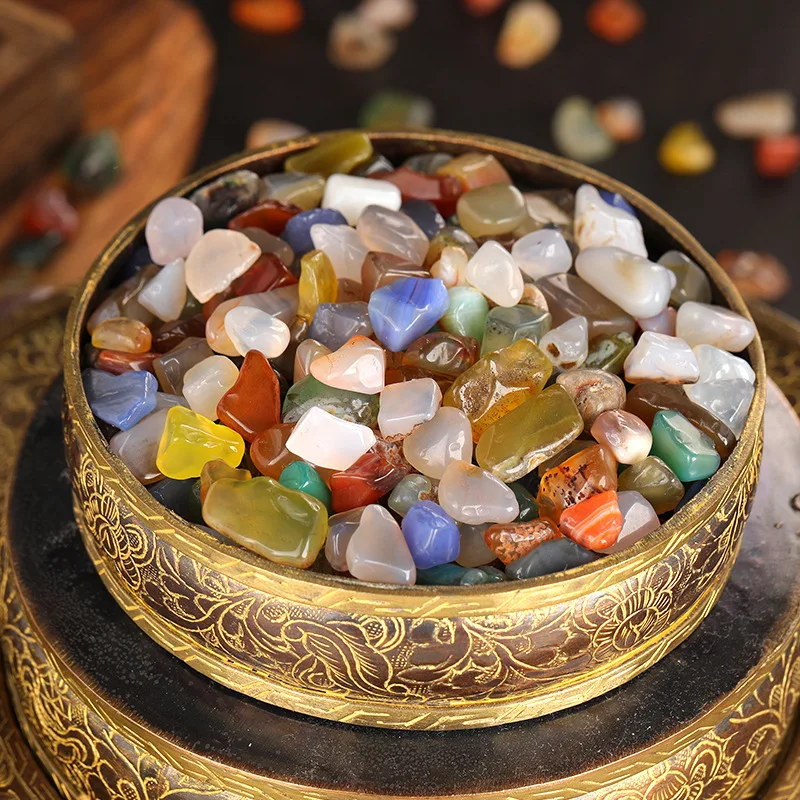 7 Gemstones Natural Mixed Bulk for Mandala Offering Buddhist Altar Colorful Stones