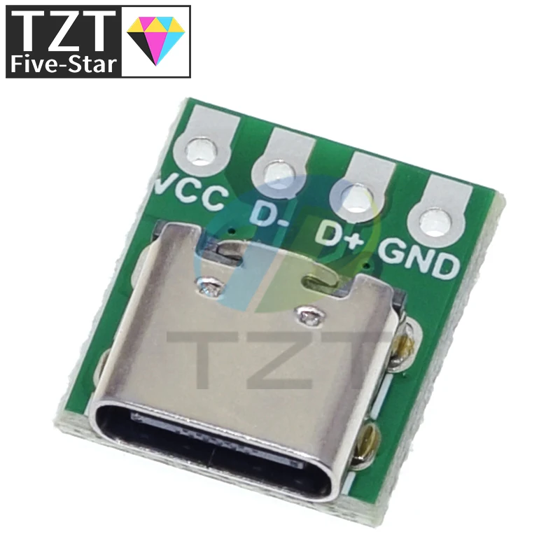 1/5/10Pcs USB 3.1 Type C Connector 16 Pin Test PCB Board Adapter 16P Connector Socket For Data Line Wire Cable Transfer image 3