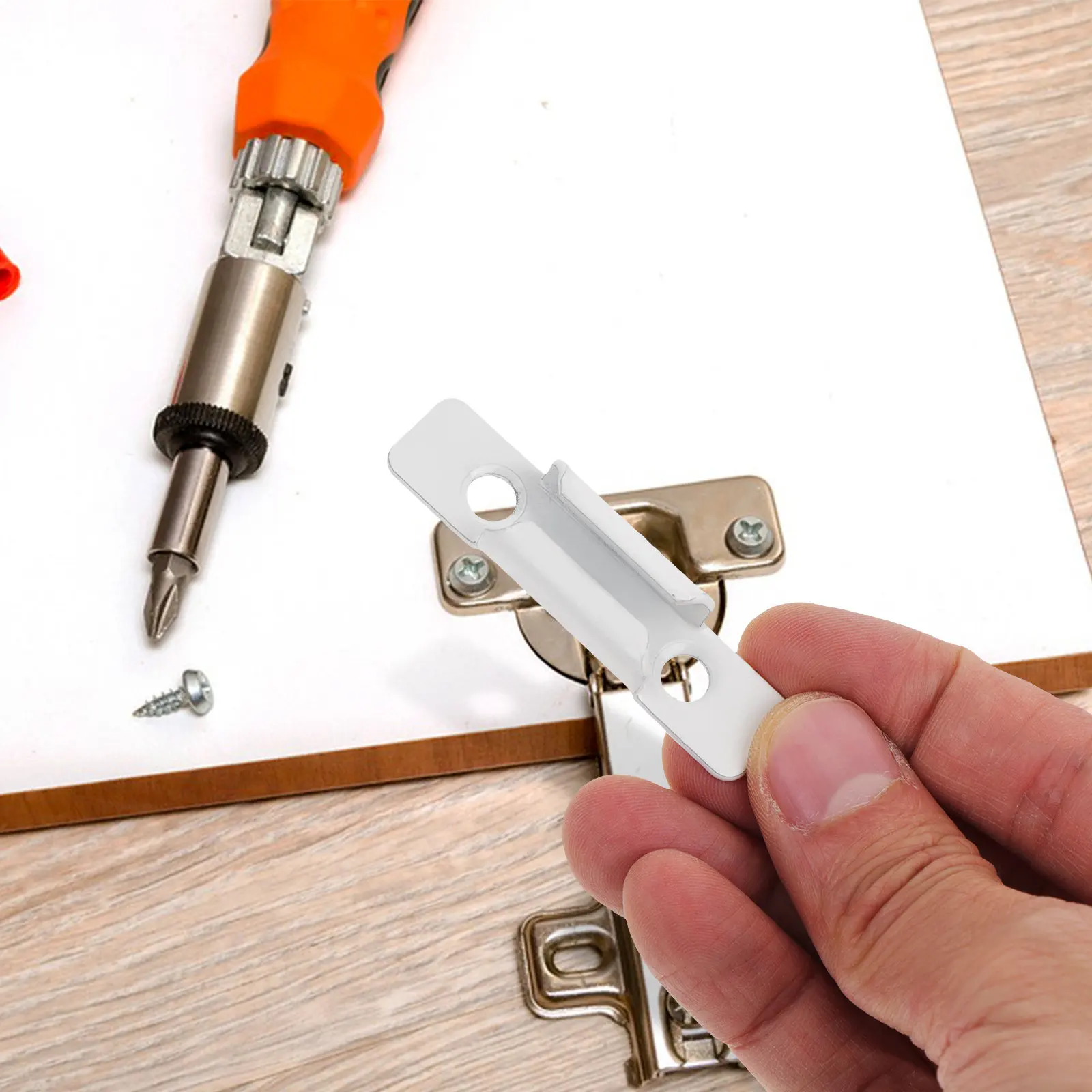 Sliding Window Latch Keeper Replacement Strike Plate for Sash Lock Security Hardware