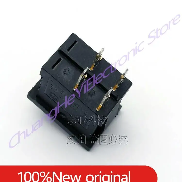 10Pcs/Lot Ship Type Switch KCD1 4-Pin 2-Speed Back 6A 250V 10A 125V 15*21mm Warping Switch