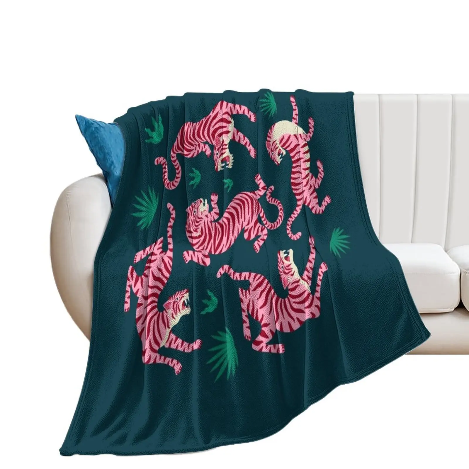 

Night Race: Pink Tiger Edition Throw Blanket blankets and throws Luxury Brand Blankets For Sofas Plaid on the sofa Blankets