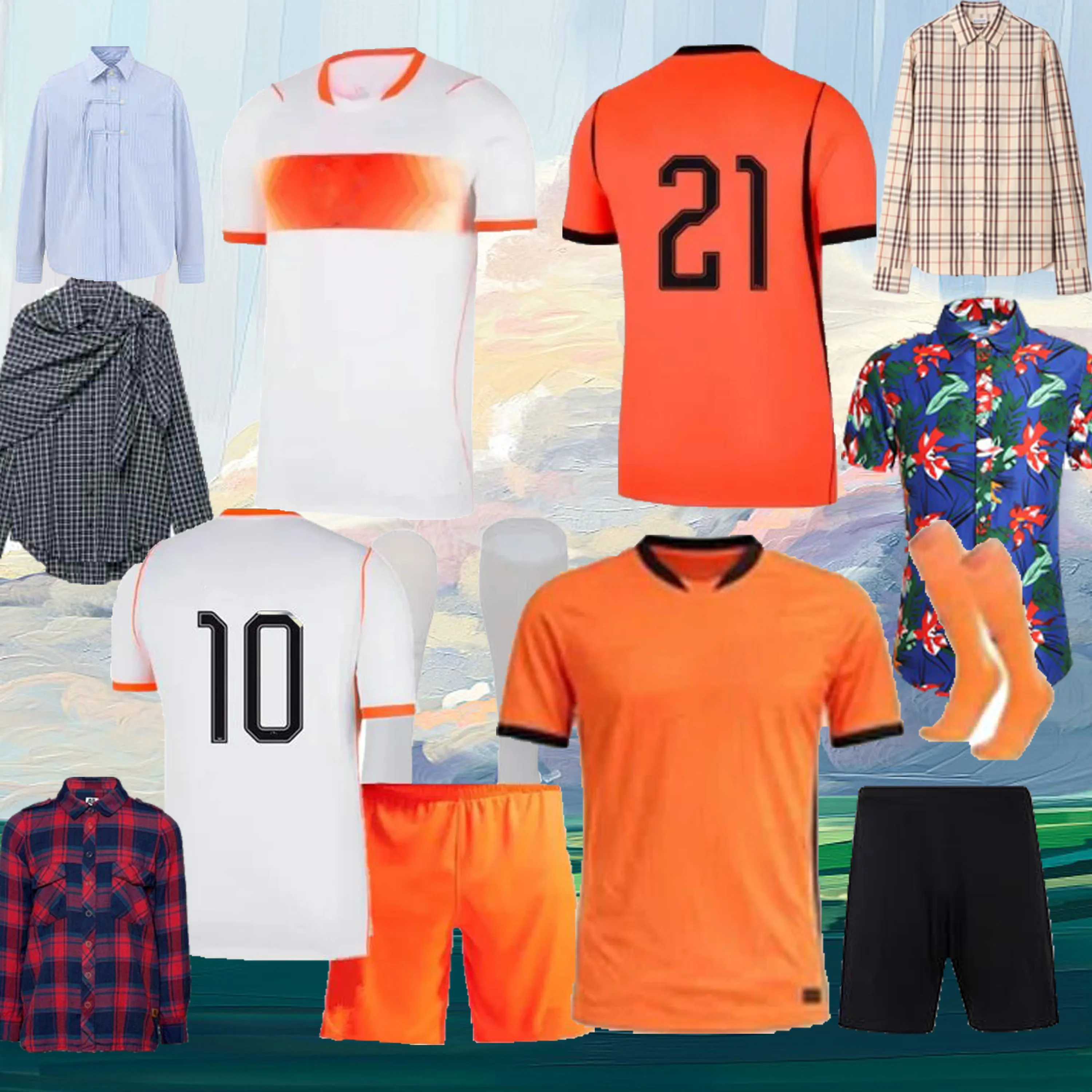

26 27 hollandes Orange shirt Custom Decorative Garden Films New 2026 Nederlandes home shirt Art Modern Wall Decor
