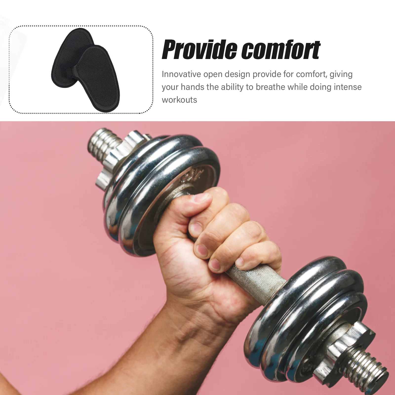 

1Pair Palm Protector Half Finger Weightlifting Grips Durable Comfortable Exercise Hand Guard Professional Grip Pads Sport