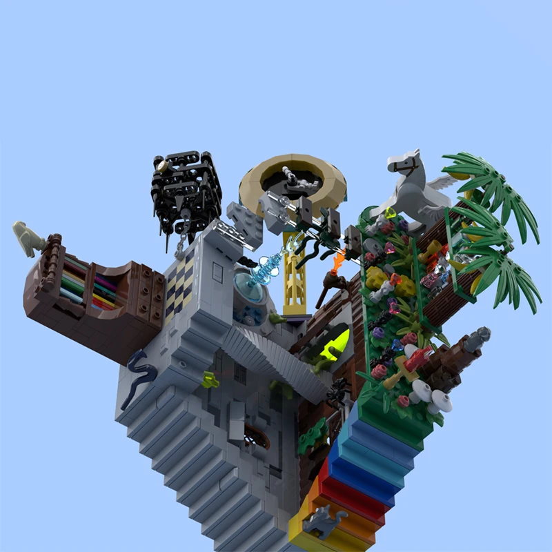 815PCS MOC De Toren van De Warlock Escher Architectuur Bouwsteen Model Speelgoed Festival Kinderen Geschenken