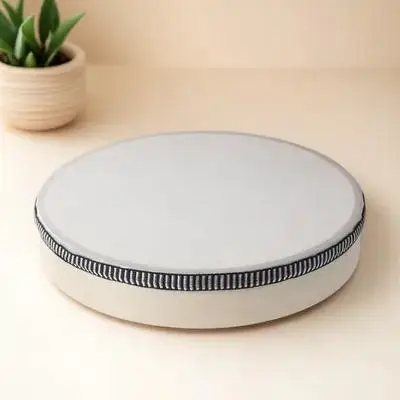 

Large Size Natural Wooden Tambourine Hand Drum for Kids Baby Music Instrument Early Educational Orff Percussion Rhythm Bell