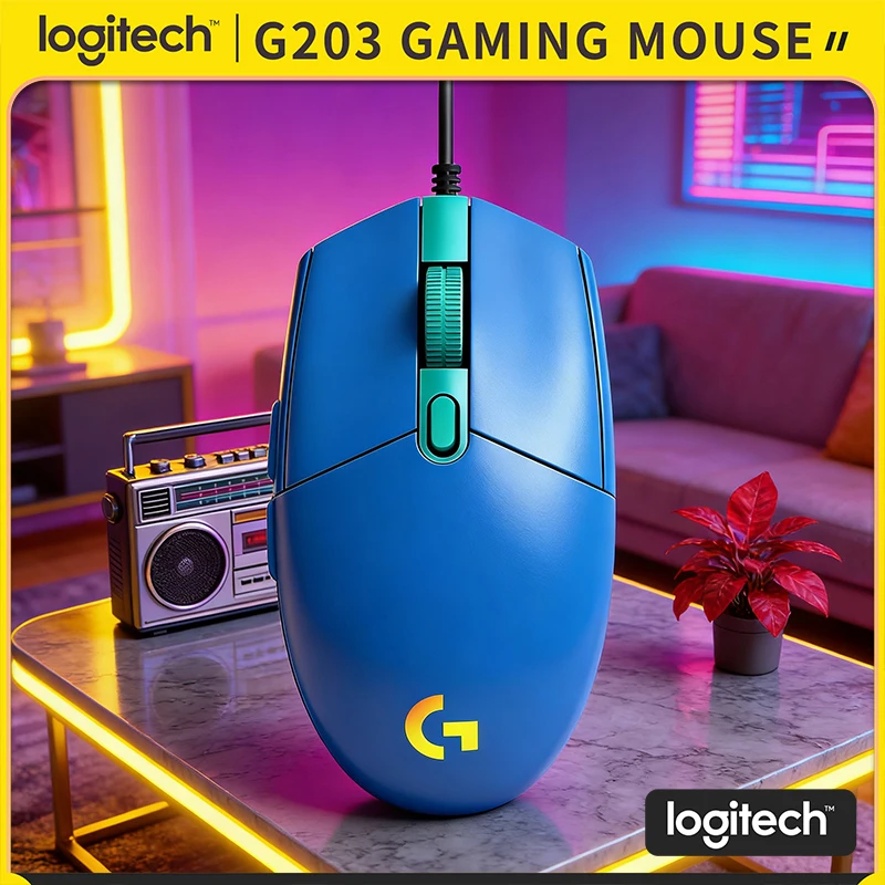 Logitech Mouse G203 - Logitech G203 bekabelde gamingmuis, eenvoudige installatie