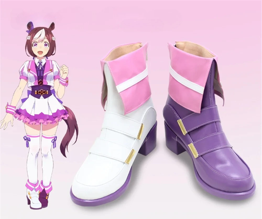 

Аниме Umamusume Pretty Derby Special Week Обувь для косплея Сапоги Реквизит для Хэллоуина