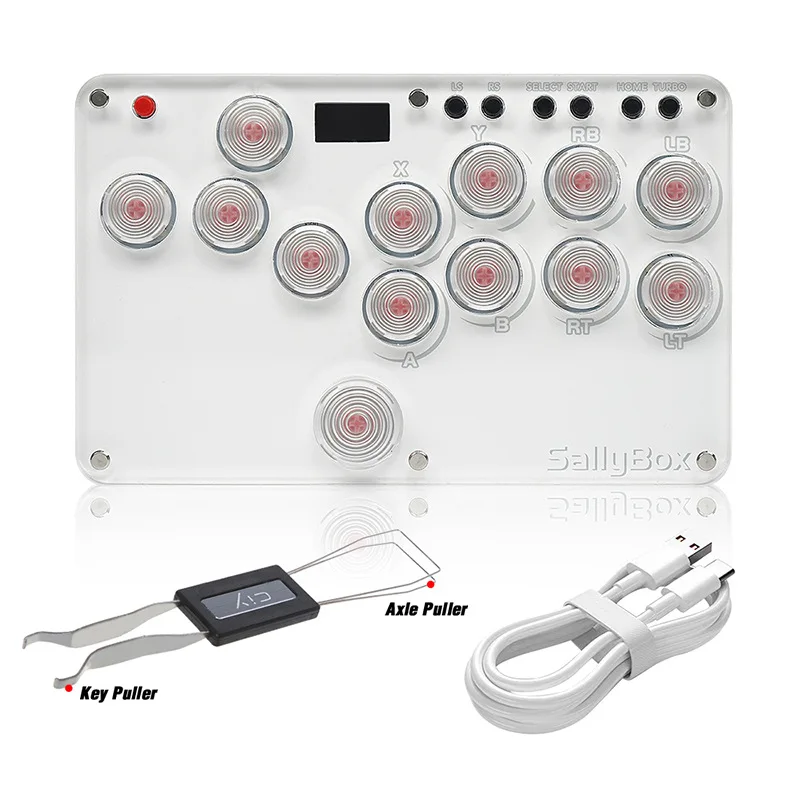 

The SallyBox HitBox fighting stick arcade keyboard controller supports PS5 PS4 XBOX Switch PC