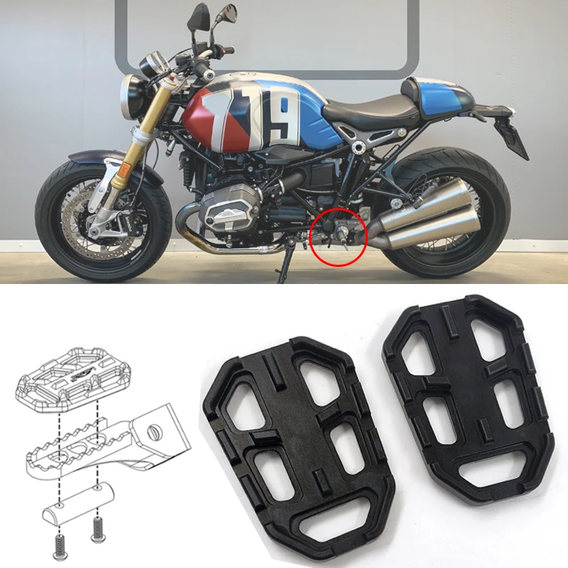 New Fit for BMW R Nine T Scrambler T Urban GS Nordson Aluminum Motorcycle Billet Wide Foot Pegs Pedals Rest Footpegs T Urban/GS