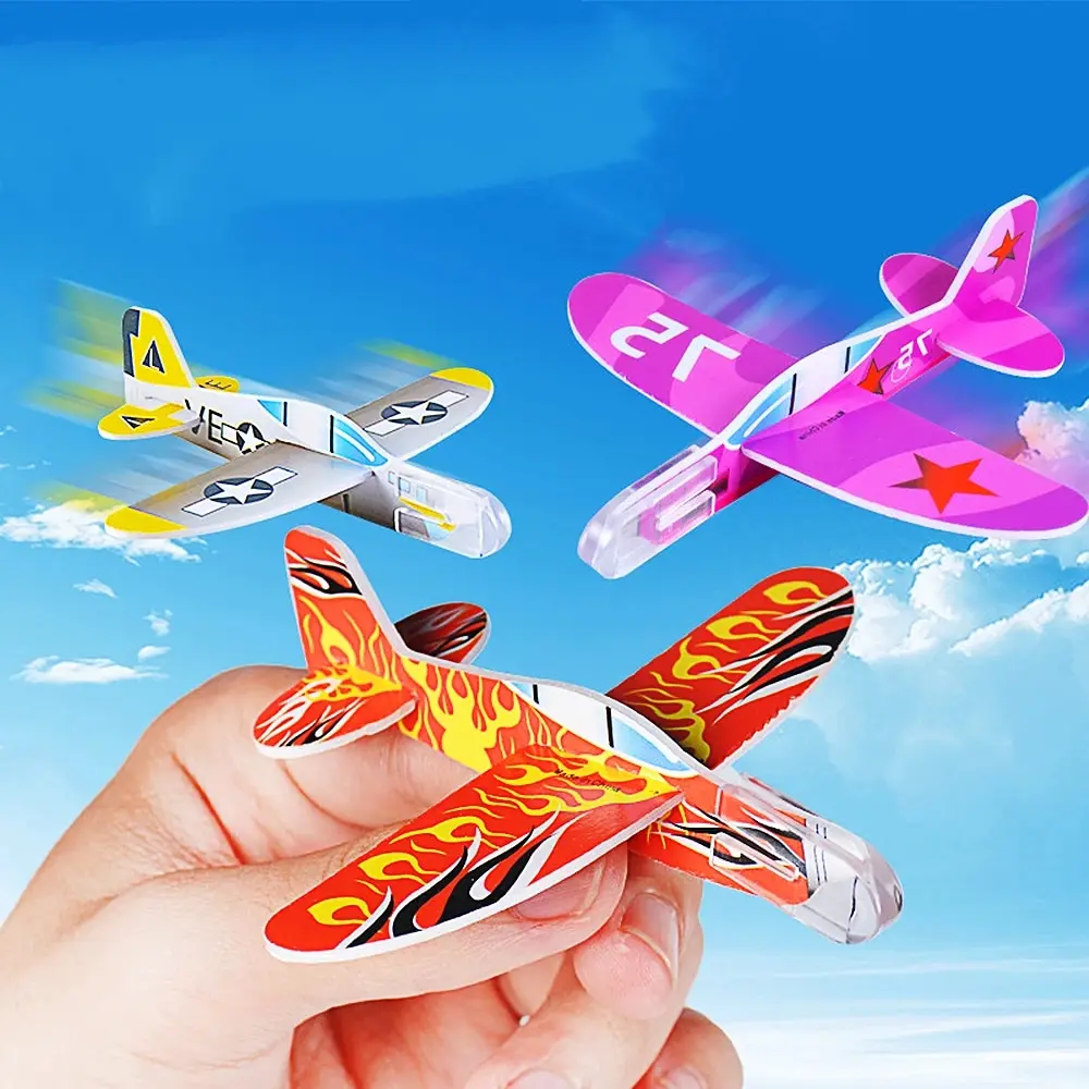 20pcs/bag DIY Gliders Planes Foam Assemble Airplane Toys Kids Birthday Gifts Party Favors Children School Prizes Goodie Fillers