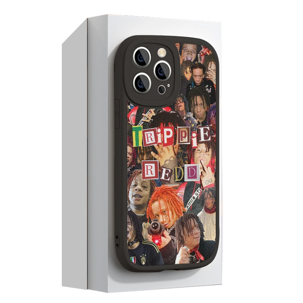 For Iphone 14 T-Trippie-Rapper-Redds Phone Case for Iphone 13 12 11 14 Pro MAX MiNi 7 8 14 Plus XS XR 13 Pro Lambskin Covers