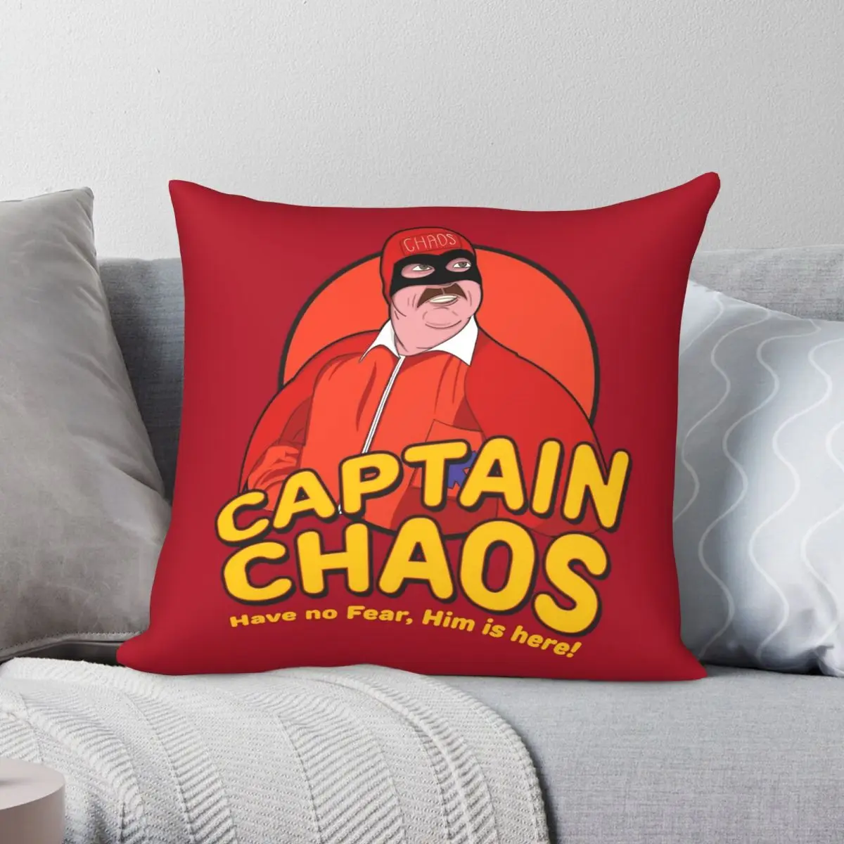 The Cannonball Run Captain Chaos Pillowcase Polyester Linen Velvet Printed Zip Decor Home Cushion Cover 45x45