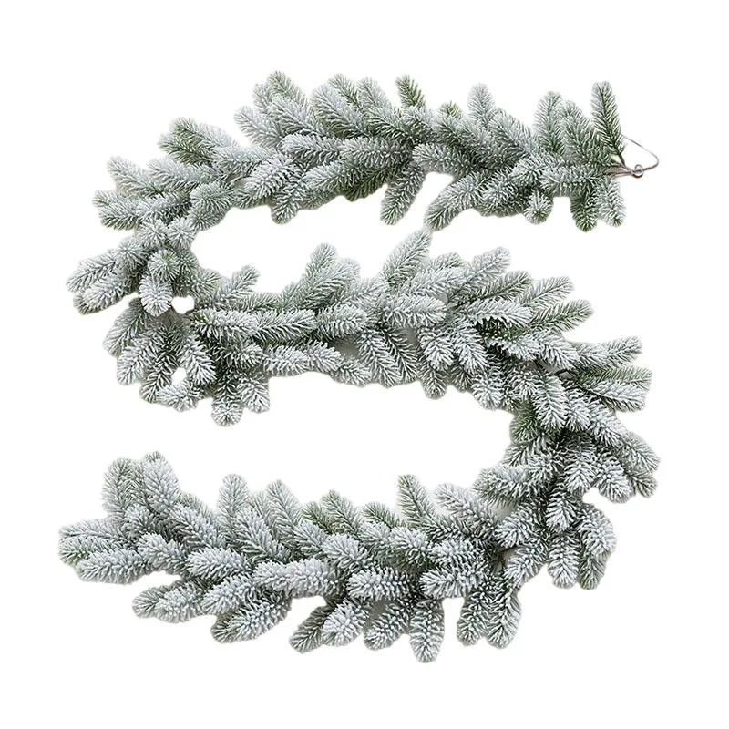 

1.8m/1.9m Artificial Plants Christmas Garland Wreath Xmas Home Party Wedding Decoration For Staircase Fireplace Door Pendant