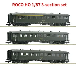 ROCO HO Type 1/87 Train Model 6200058 PKP Poland Four Generations of Classic Passenger Carriage Three-section Set Train Toy Gift