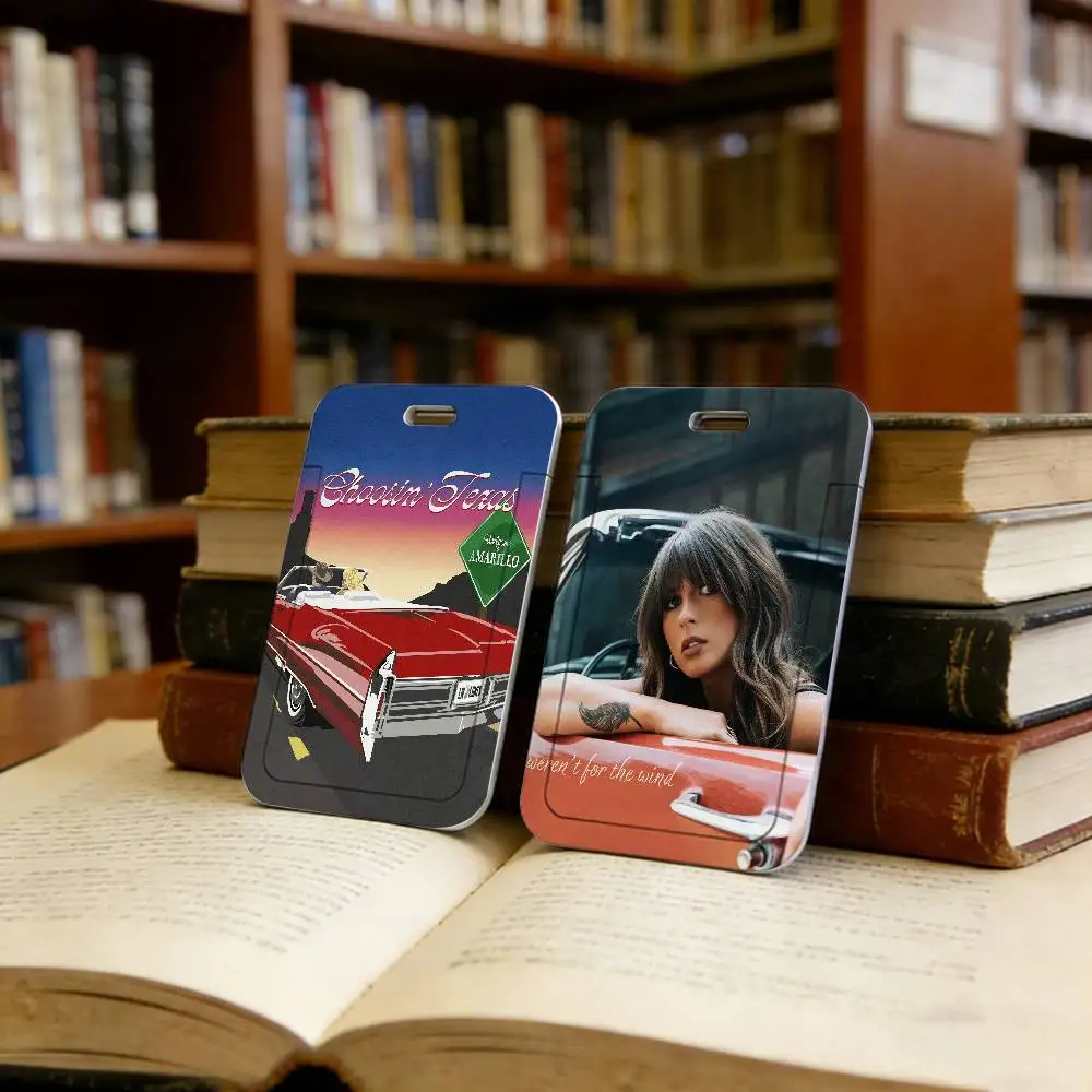 Singer Ella Langley Dandelion Card Covers Holders Case Students Bus Card Cover ID Badge Holder with Lanyard