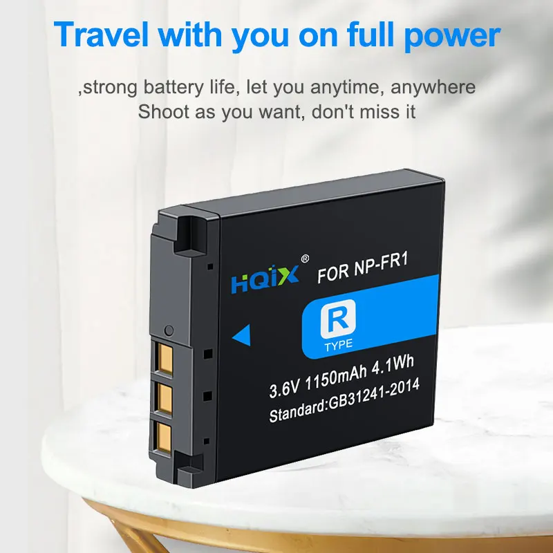 HQIX لسوني DSC-P120 P150 P200 T30 T50 F88 V3 P100R P100L P100PP P100 P100S P100LJ كاميرا NP-FR1 شاحن بطارية مزدوج