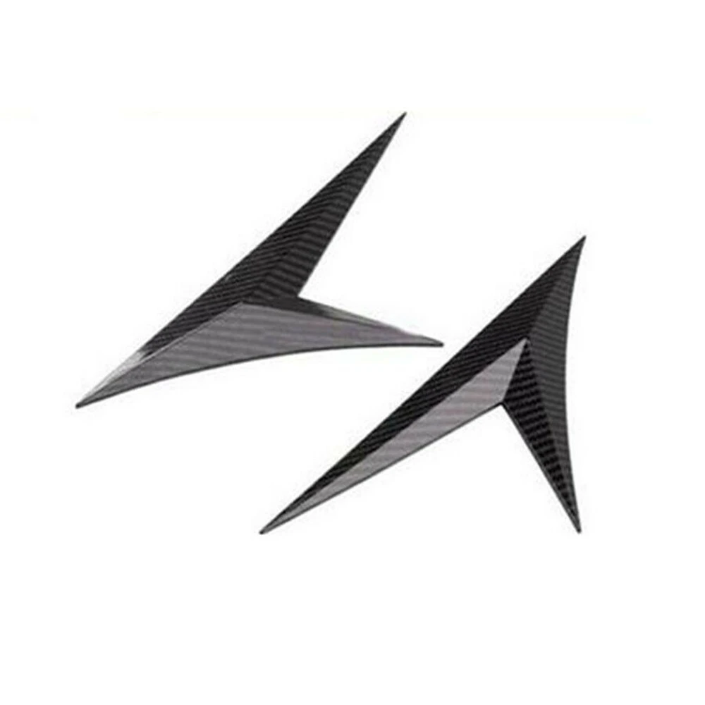 

​2X Carbon Fiber Front Vent Fender Exterior Decoration Cover Sticker Trim New Self Adhesive Tape Is Easy To Install Practical