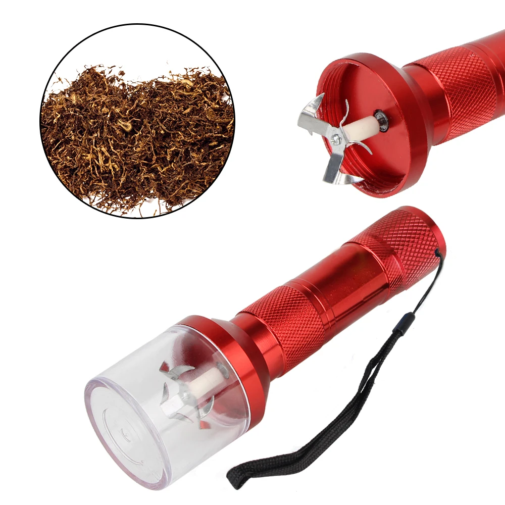 Electrical Metal Tobacco Grinder Herb Chopper Crusher Crank Spice Muller Machine Mills Torch Shape