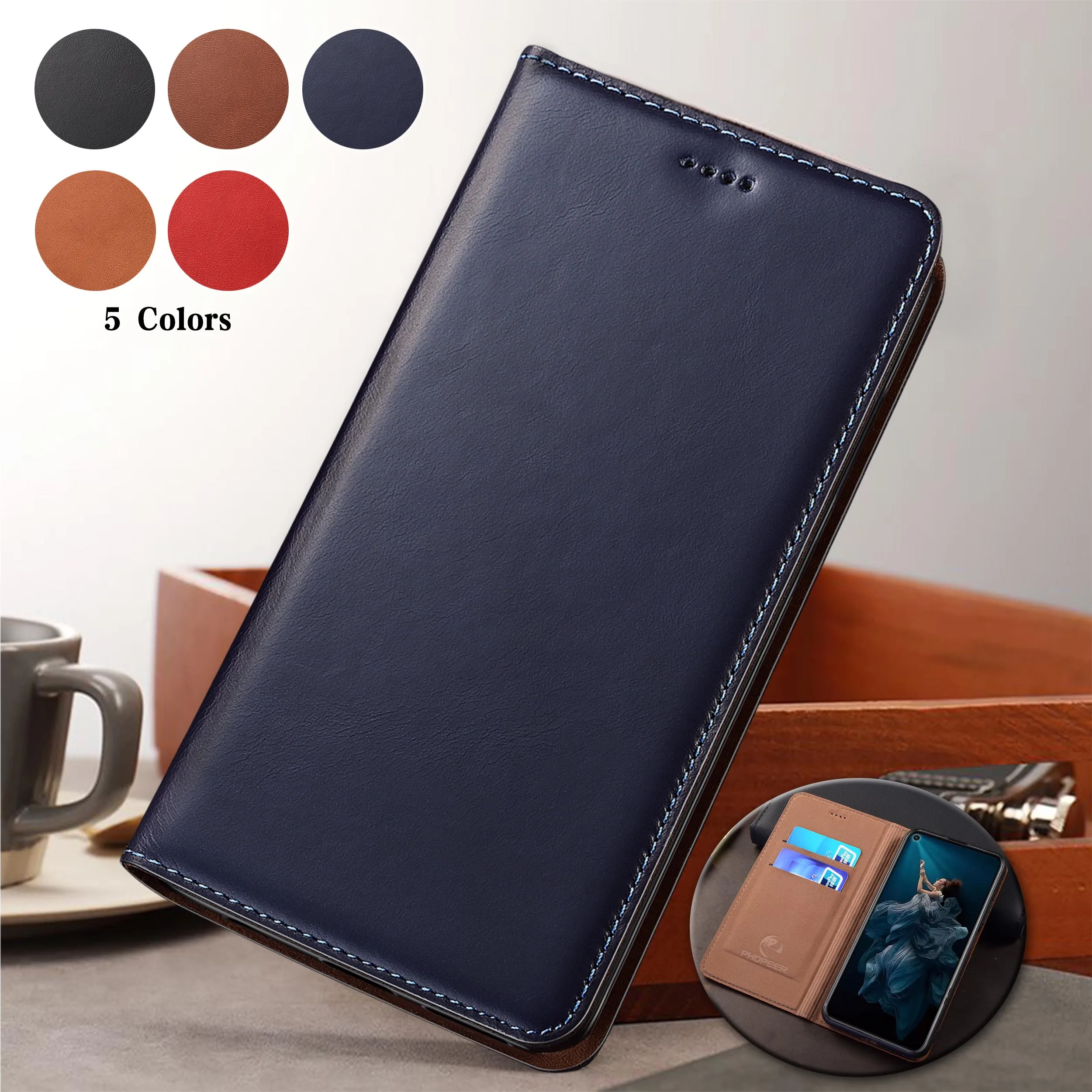 

For Spark 6 Go Air 7 8 8C 9 10 10C 20 30 30C 40 40C Pro Plus 4G 5G Wax drop Pattern Genuine Leather Wallet Flip Phone Cover Case