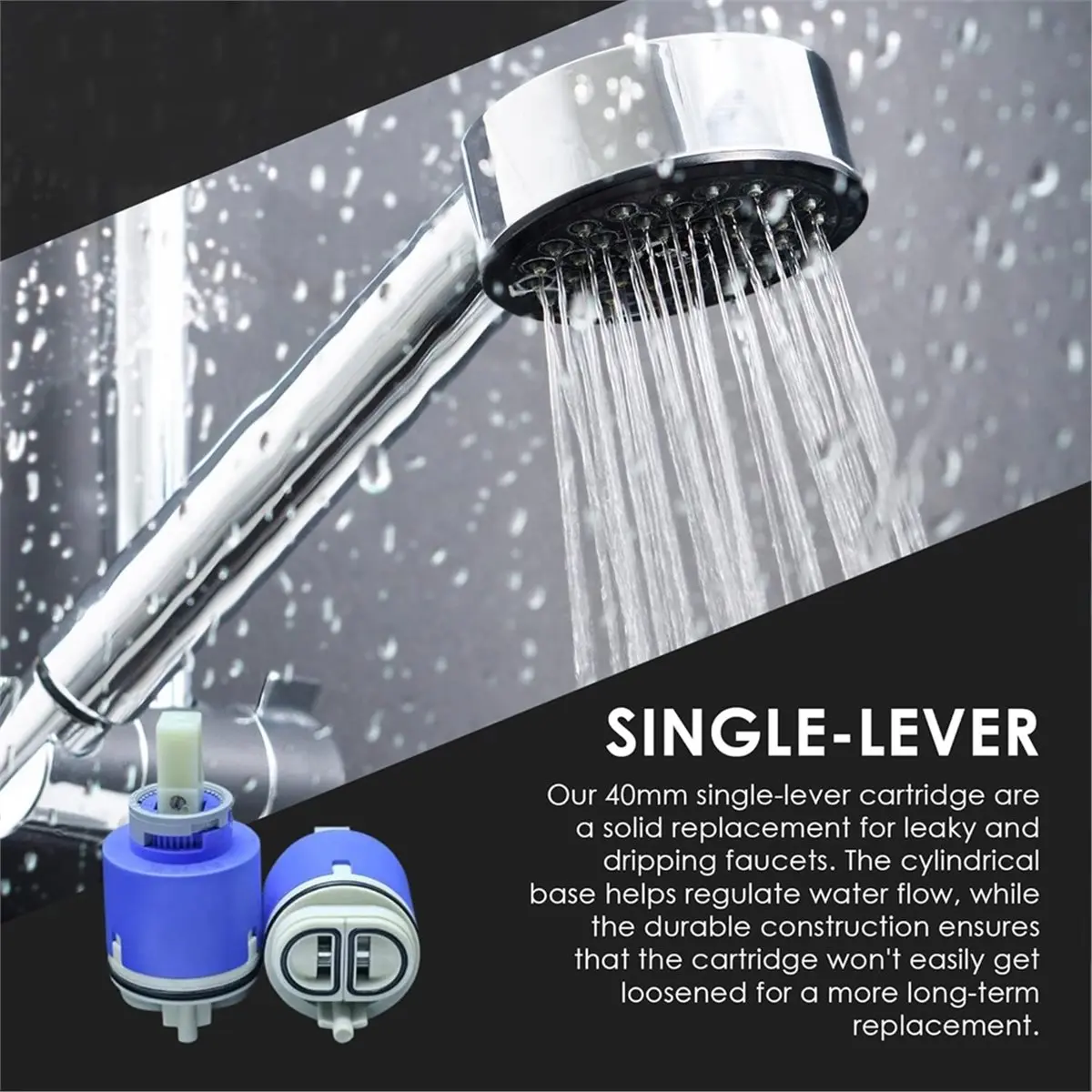LUCK For Kerox PBS 40 Faucet Cartridge,40mm Diameter Shower Valve Cartridge,Parts for Bathtub,Bathroom Faucet Repair