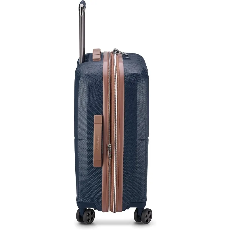 Navy, Carry-on 21 InchTropez Hardside Expandable Luggage with Spinner Wheels,