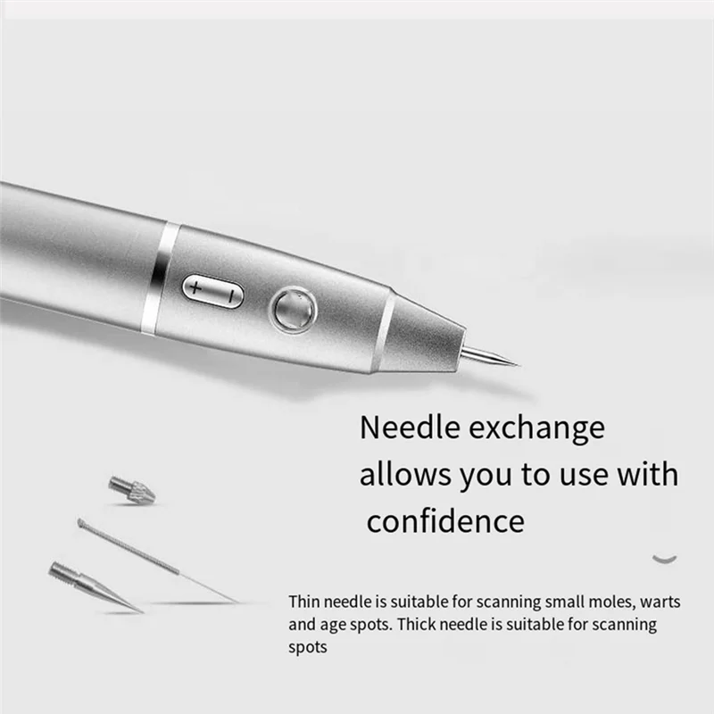 قلم اكتشاف مستقر الخلد قلم اكتشاف بالليزر أداة تجميل قلم اكتشاف غير مؤلم فضي رمادي مجموعة واحدة