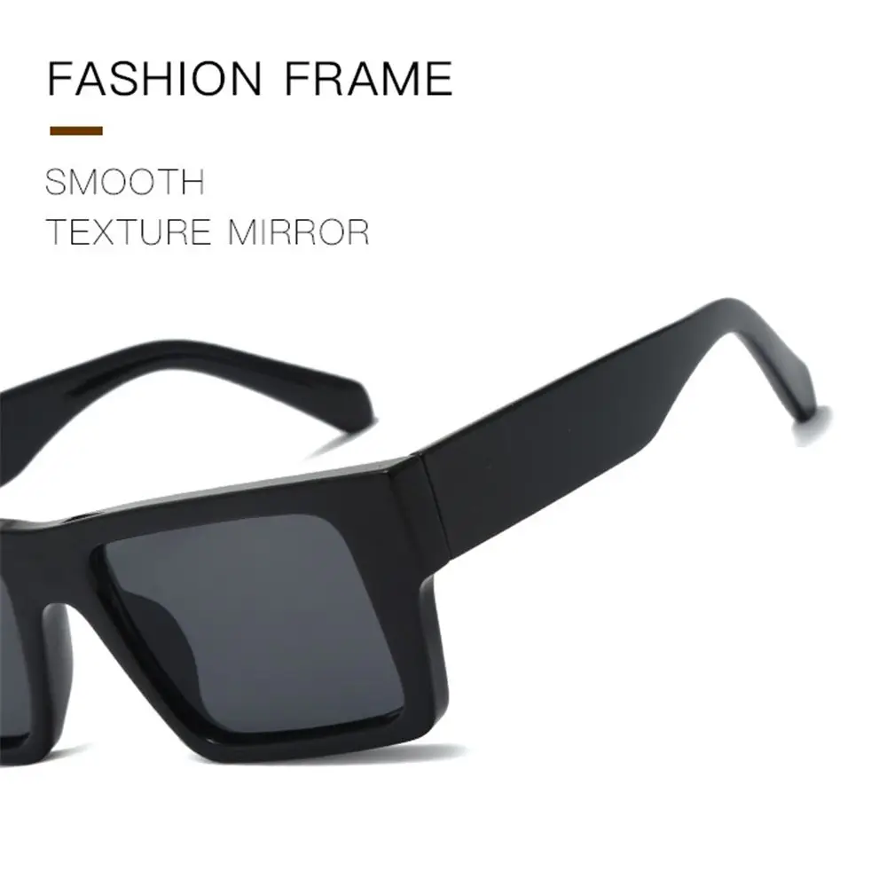 UV40 Street Shooting Eyeglasses Shades Colorful Frame Square Sunglasses Sun Glasses